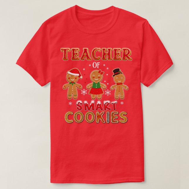 Camiseta Professor de biscoitos inteligentes 1 (Frente do Design)