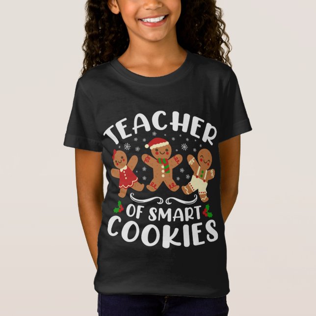 Camiseta Professor de Biscoitos Inteligentes Corte de Pão d (Frente)