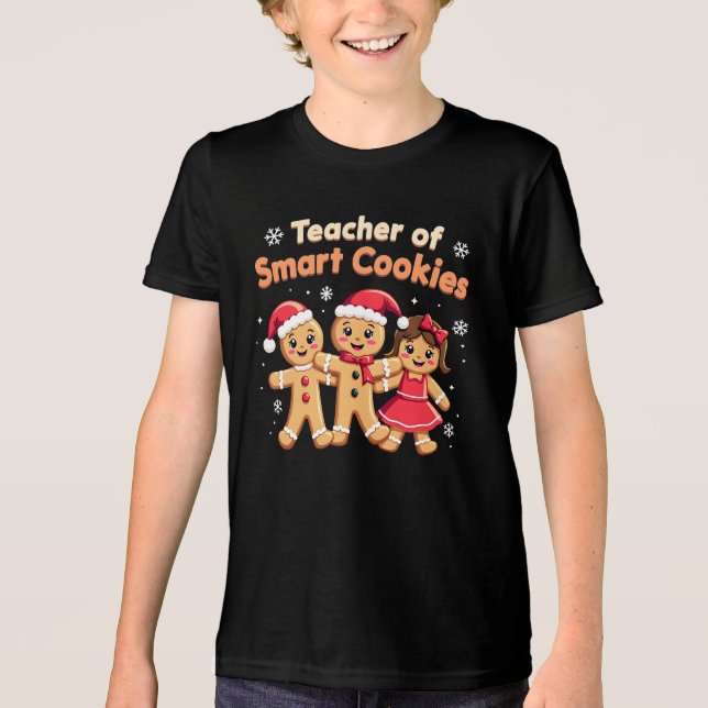 Camiseta Professor de Biscoitos Inteligentes Ensinando Ging (Frente)
