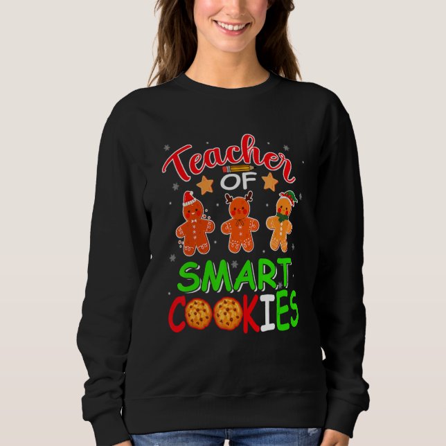 Camiseta Professor de Biscoitos Inteligentes Natal Três Pap (Frente)