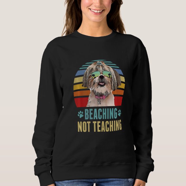 Camiseta Professor de Cachorro Shih Tzu no Verão (Frente)