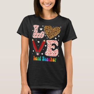 Camiseta Professor de Chumbo Cardíaco de Xadrez Leopardo Ve