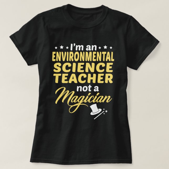 Camiseta Professor de Ciência Ambiental (Frente do Design)