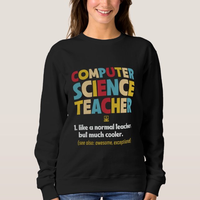 Camiseta Professor de Ciência da Computação CS Professor Co (Frente)