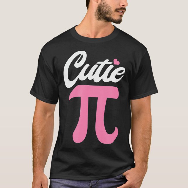 Camiseta Professor de Ciência da Matemática Cutie Pi 3 (Frente)