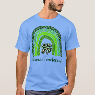 Camiseta Professor de Ciência Dia de São Patrício Sortudo