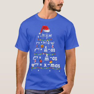 Camiseta Professor de Ciência em Geometria Feliz Natal