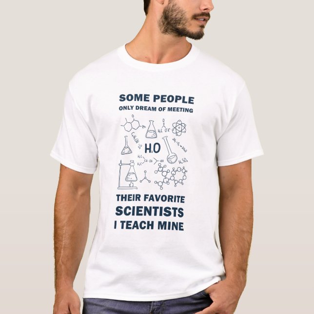 Camiseta Professor de Ciência, Física de Química de Biologi (Frente)