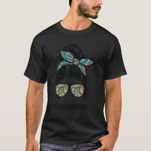 Camiseta Professor de Ciência Messer Bun Life Hair Glass Ba