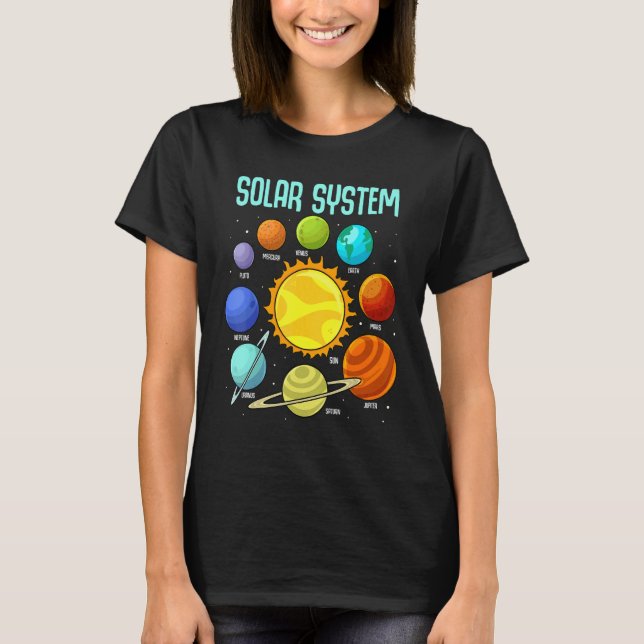 Camiseta Professor de Ciência na Semana Espacial dos Planet (Frente)