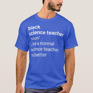 Camiseta Professor de Ciência Negra Educador Africano Ameri