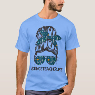 Camiseta Professor de Ciência Óculos de Cabelo Maluco