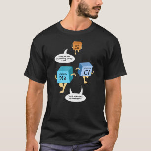 Camiseta Professor de Ciência Periódica de Mesas da Química