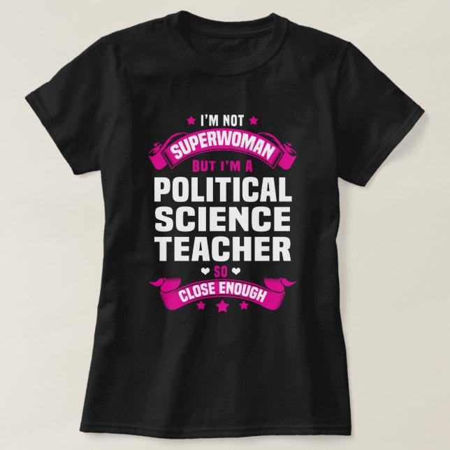 Camiseta Professor de Ciência Política (Frente do Design)
