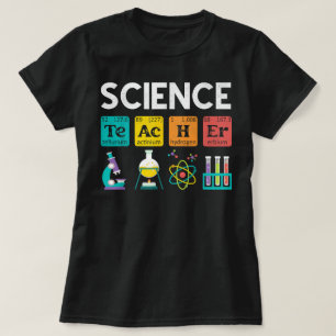 Camiseta Professor de Ciência Química Estudante de Biologia