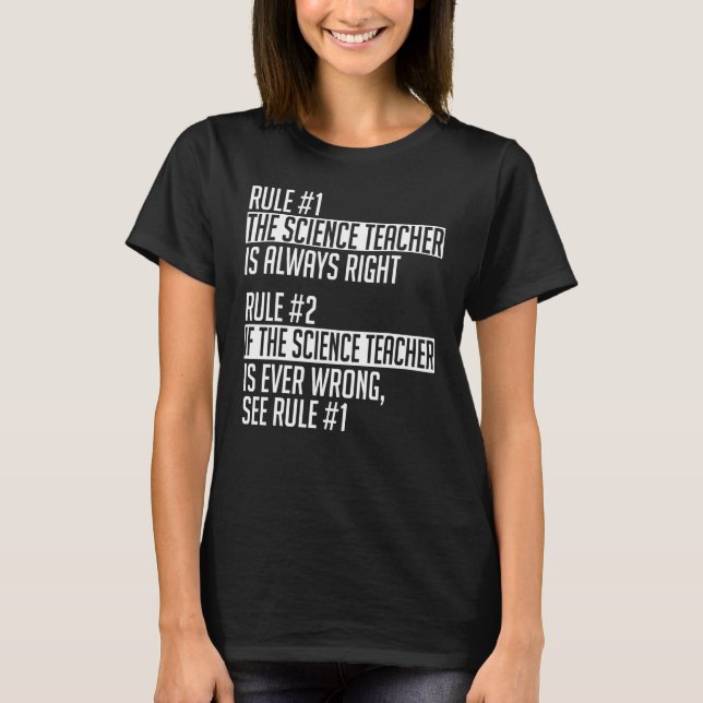 Camiseta Professor de Ciência Roupa, Design de Professores  (Frente)