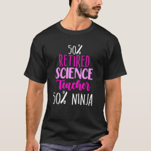 Camiseta Professor de Ciências Aposentado Aposentadoria Esc