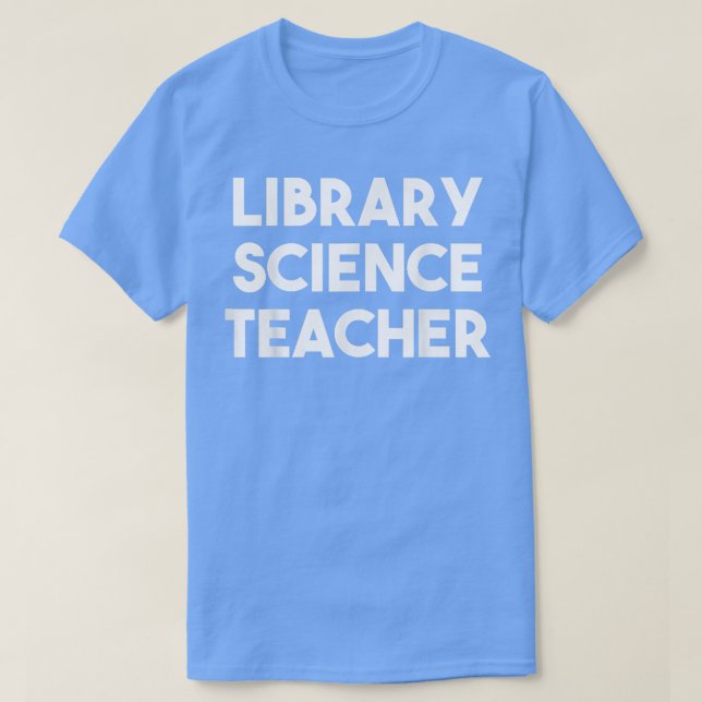 Camiseta Professor de ciências da biblioteca 1336 (Frente do Design)