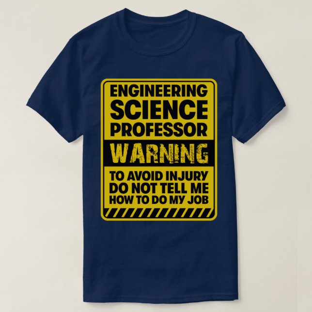 Camiseta Professor de Ciências de Engenharia2 (Frente do Design)