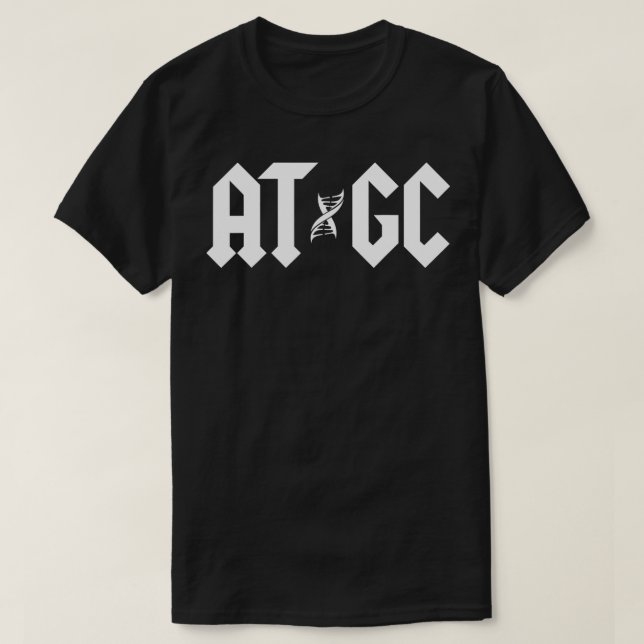 Camiseta Professor de Ciências Engraçado DNA ATGC (Frente do Design)