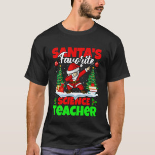 Camiseta Professor de Ciências Favorito do Papai Noel Natal