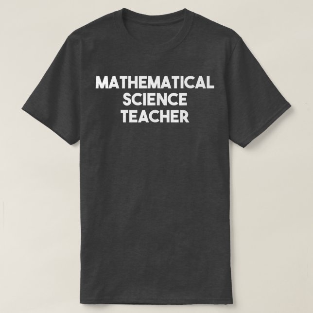 Camiseta Professor de Ciências Matemáticas 1391 (Frente do Design)
