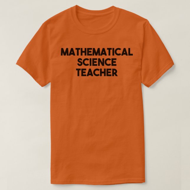 Camiseta Professor de Ciências Matemáticas Premium (Frente do Design)