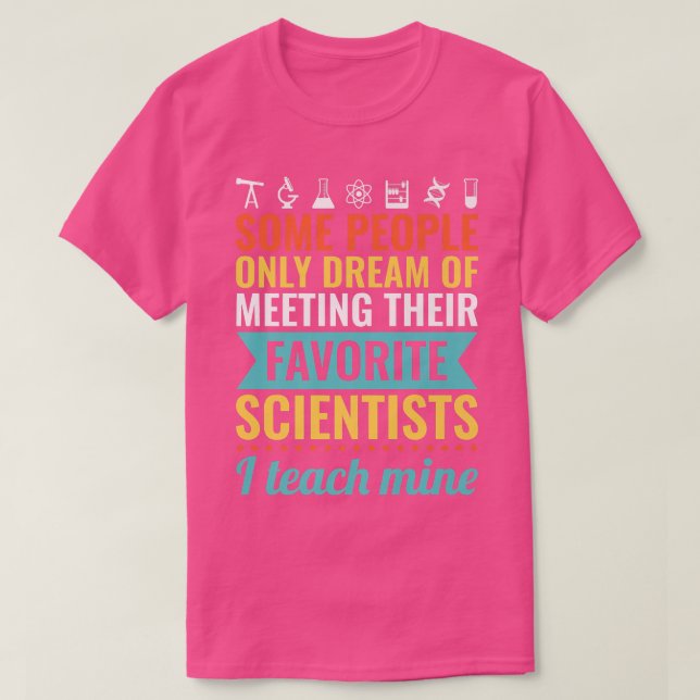 Camiseta Professor de Ciências Mens Premium (Frente do Design)