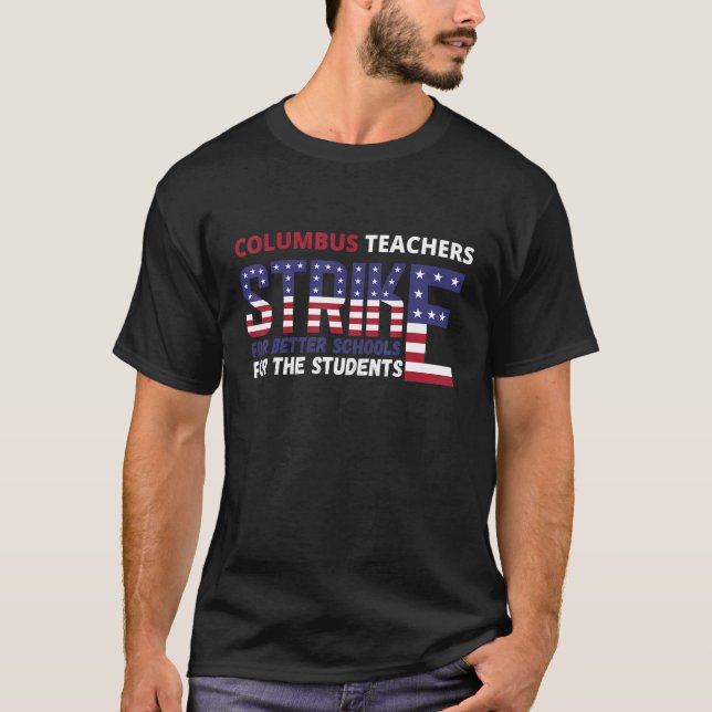 Camiseta Professor de Colombo em greve (Frente)