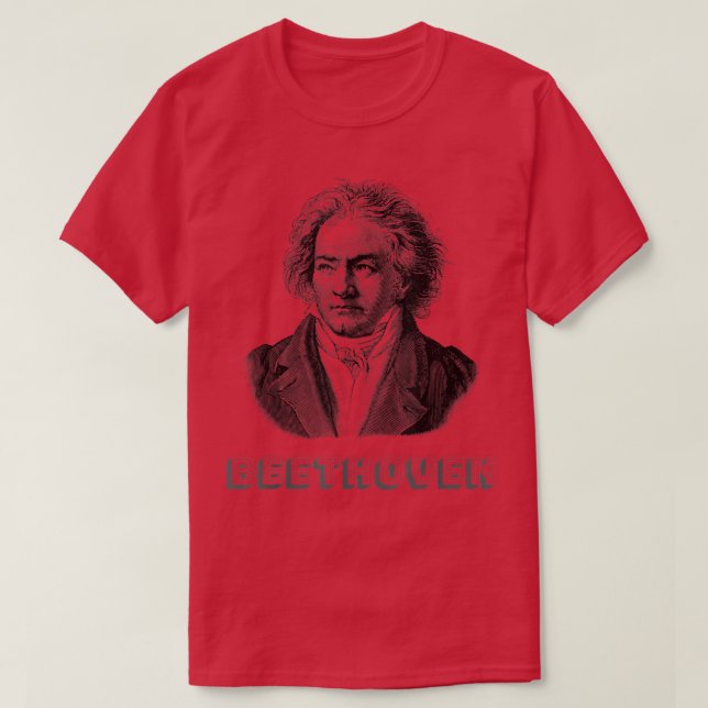 Camiseta Professor de Compositor de Música Clássica Beethov (Frente do Design)