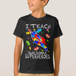 Camiseta Professor de Consciência Autista Ensino Incrível