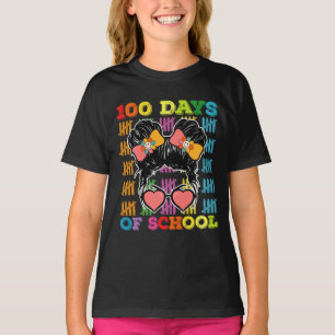 Camiseta Professor de Coque Desgrenhado de 100 Dias de Esco