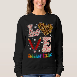 Camiseta Professor de Coração de Amor Formador de Leopard X