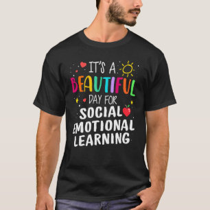 Camiseta Professor de Coração de Aprendizagem Social Emocio