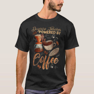 Camiseta Professor de Creche Café Cuidados Infantis Vintage