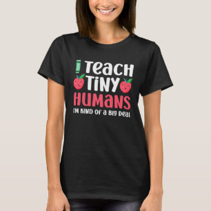 Camiseta Professor de Creche Ensino Humanos Minúsculos Eu S