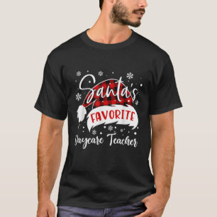 Camiseta Professor de creche favorito de papais noeis Hat F
