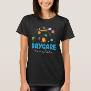 Camiseta Professor de Creche Foguete Espaço Sistema Solar E