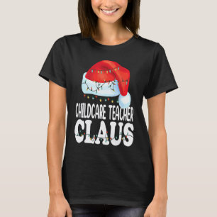 Camiseta Professor de Creche Papai Noel Natal Combinando C