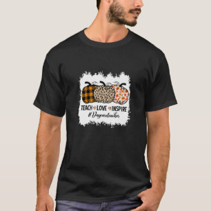 Camiseta Professor de Creche Volta às Aulas Abóbora Outono
