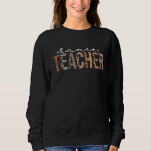 Camiseta Professor de Dança Apreciação de Leopardo Para Mul
