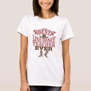 Camiseta Professor de dança de melhor linha de sempre