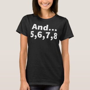Camiseta Professor De Dança E 5 6 7 8 Dançarino