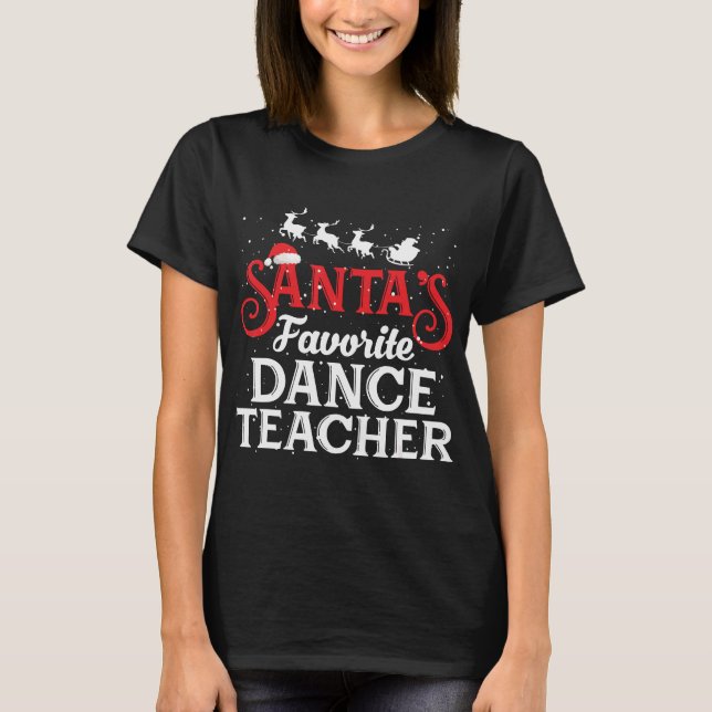 Camiseta Professor de dança favorita, curioso (Frente)