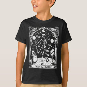 Camiseta Professor de dança Tarot Card Skeleton Dancing Bal