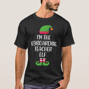 Camiseta Professor de Datilografia Elfo Natal Família Corre
