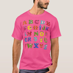Camiseta Professor de Dia das Bruxas de Alphabet Monster AB