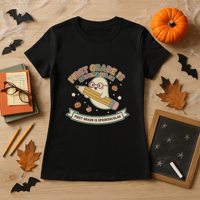 Camiseta Professor de Dia das Bruxas Divertido - Primeiro G (Criador carregado)