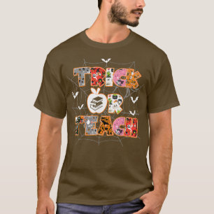 Camiseta Professor de Dia de as Bruxas engraçado de Truque
