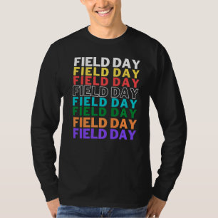 Camiseta Professor De Dia De Retro E Assistente Multicolori